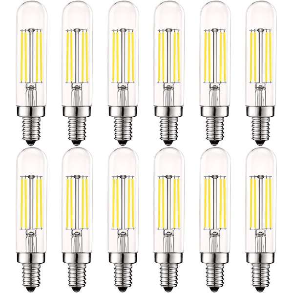 Luxrite T6.5 LED Light Bulbs 5W 60W Equivalent 500LM 5000K Bright White Dimmable E12 Base, 12PK LR21659-12PK - main